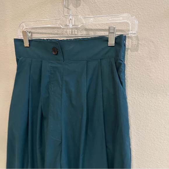 Rachel Comey Coxsone Pant Dark Juniper Green Organic Cotton Wide Leg Size 4 - Picture 4 of 12